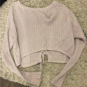 light purple sweater